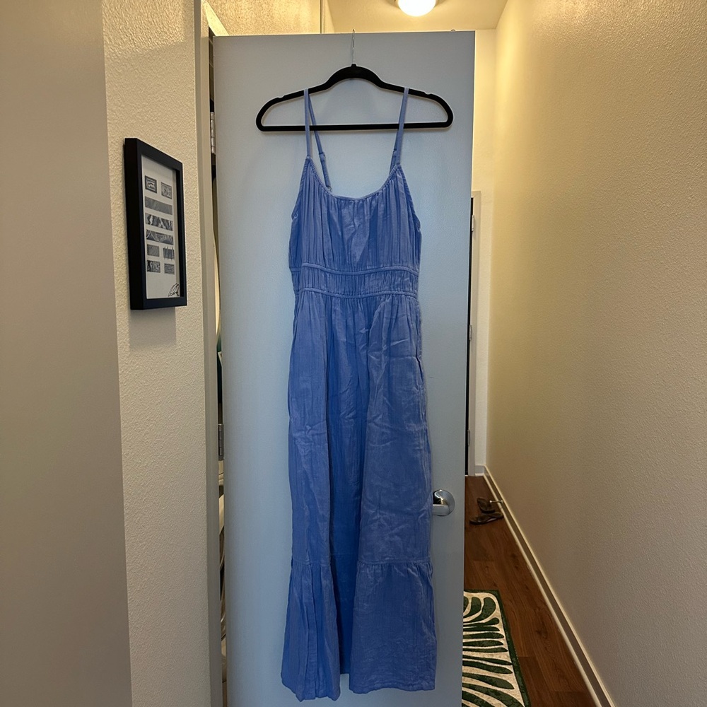 Pact Coastal Double Gauze Maxi Dress
